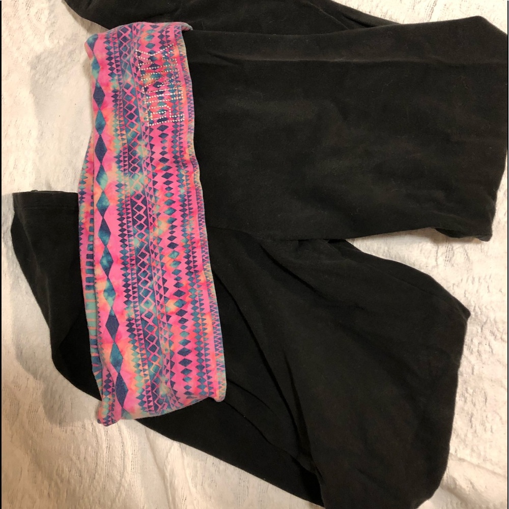 Pink yoga pants